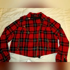 Torrid Plaid moto jacket